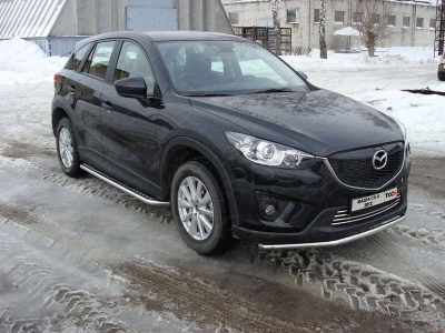 Защита переднего бампера 42 мм ТСС для Mazda CX-5 2011-2015