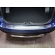 Защита заднего бампера центральная 60 мм ТСС для Subaru Forester 2016-2018